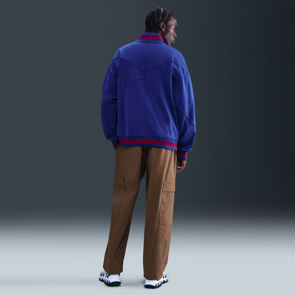 Nike FC Barcelona Academy Pro Home Men Dri-FIT Soccer Anthem Jacket product image 2, provided for visual reference and