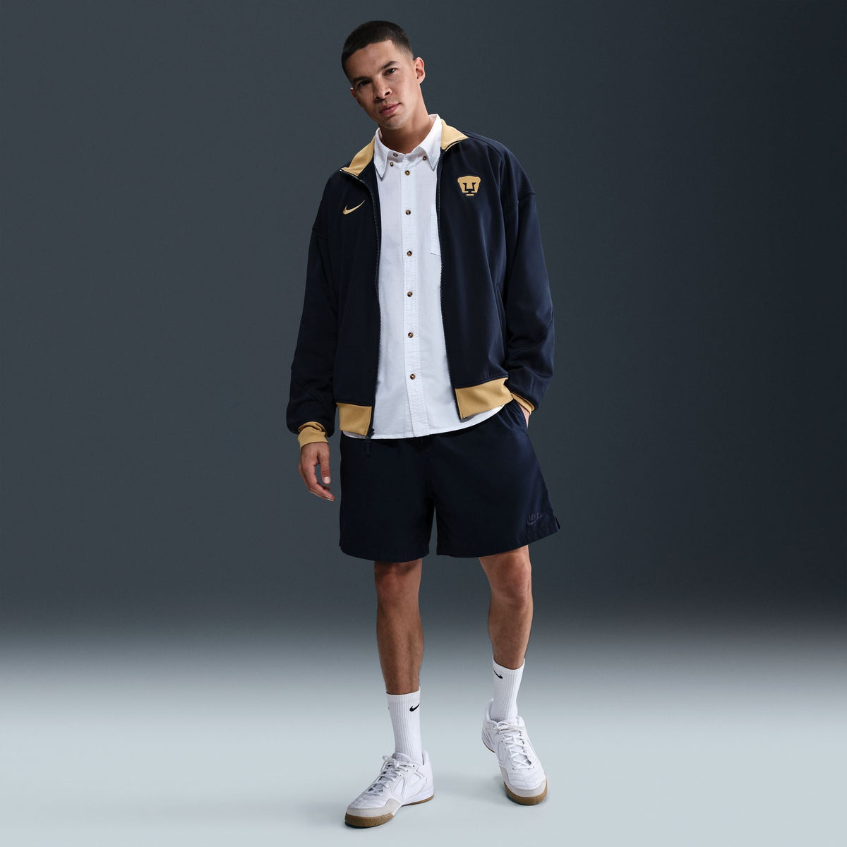 Nike Pumas UNAM Academy Pro Men Dri-FIT Soccer Anthem Jacket product image 1, provided for visual reference and product