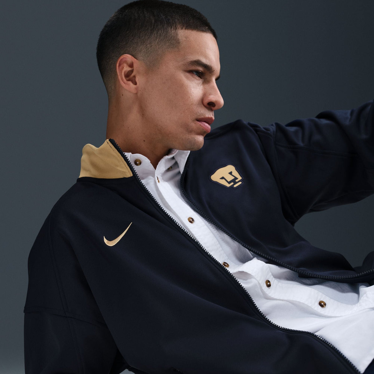 Nike Pumas UNAM Academy Pro Men Dri-FIT Soccer Anthem Jacket product image 5, provided for visual reference and product