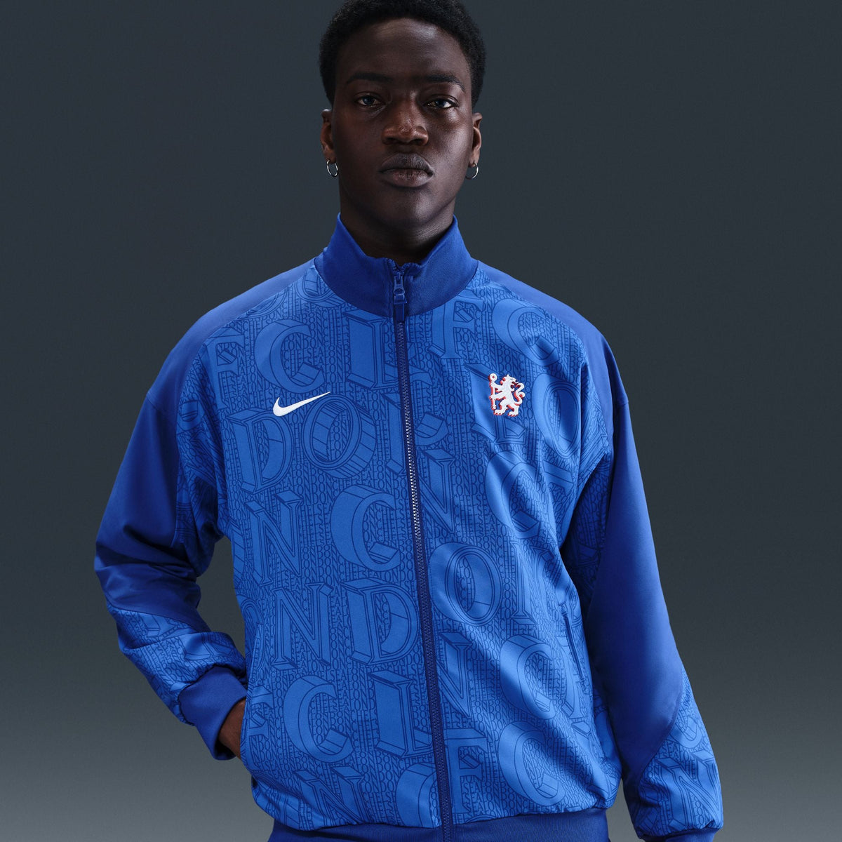 Nike Chelsea FC Strike Men Dri-FIT Soccer Anthem Jacket product image 3, provided for visual reference and product detail