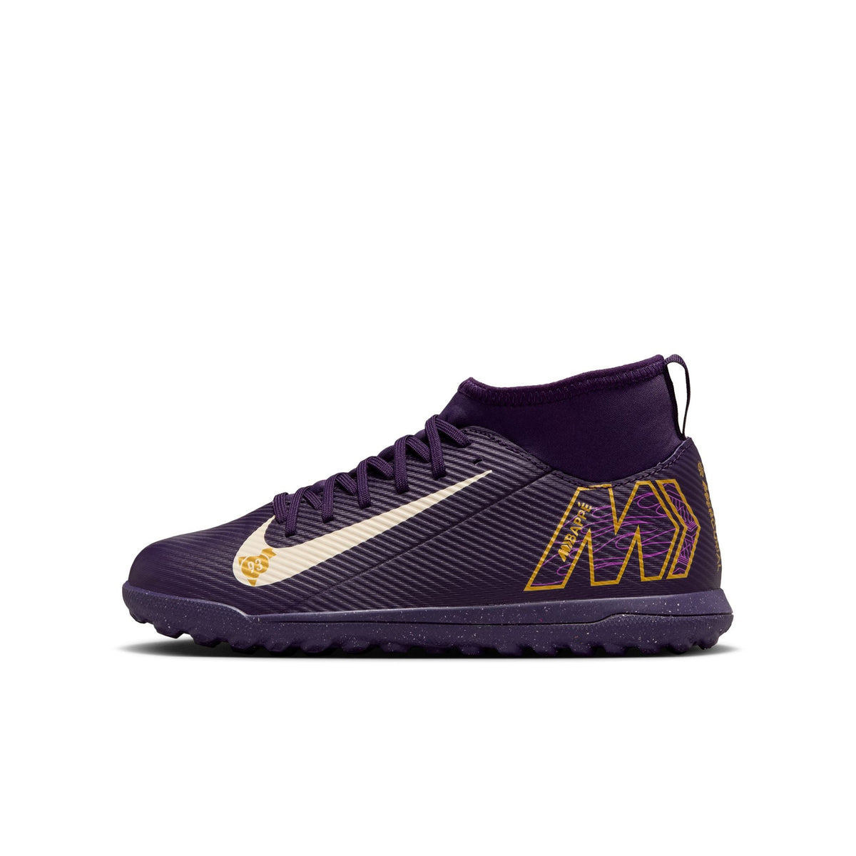Nike Jr. Mercurial Superfly 10 Club "Kylian Mbappé" Big Kids' TF High-Top Soccer Shoes product image 1, provided for visual