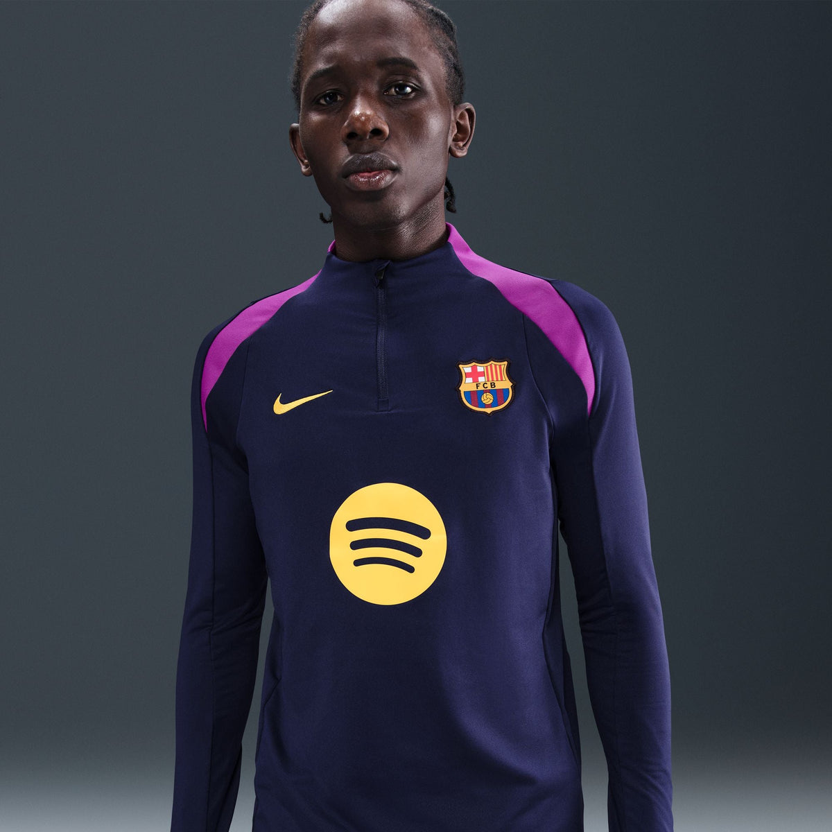 Nike FC Barcelona Strike Men Dri-FIT Soccer Drill Top product image 3, provided for visual reference and product detail