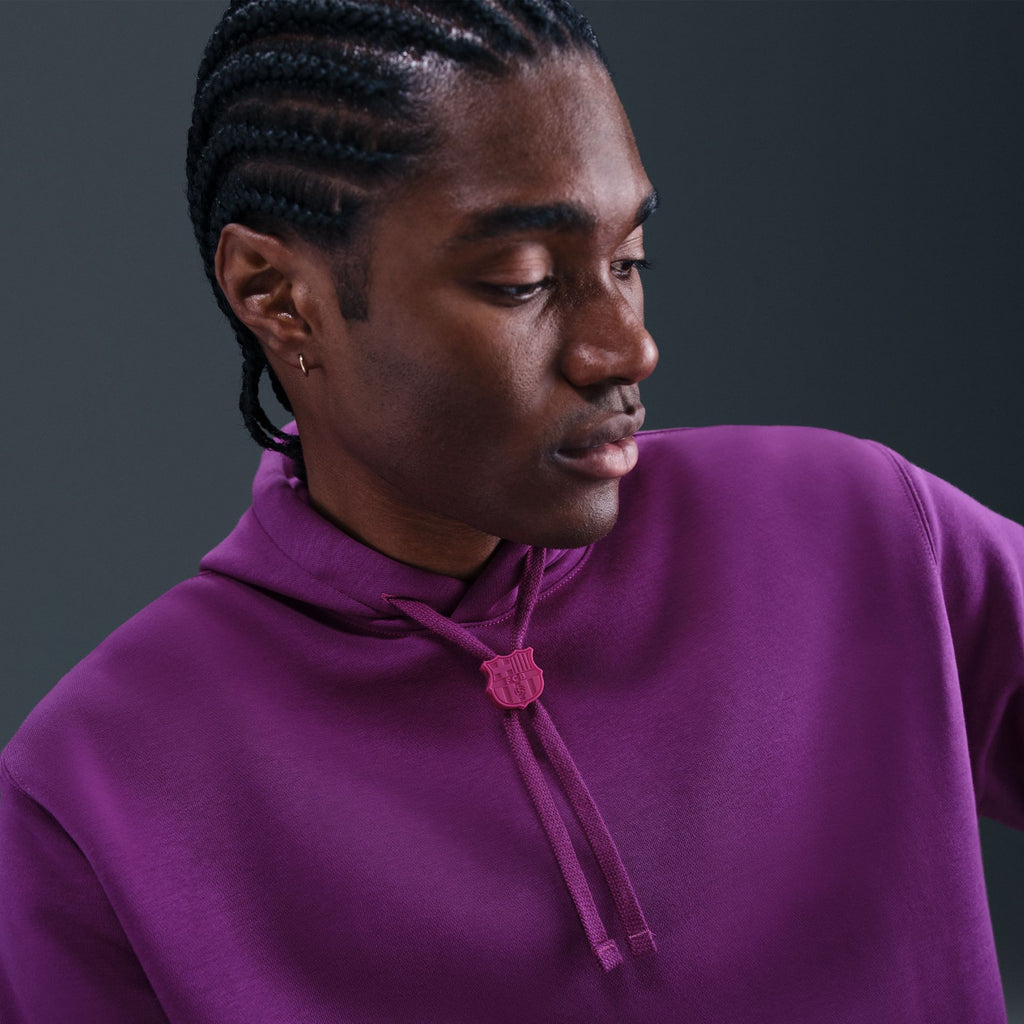Nike FC Barcelona Club Men Soccer Pullover Hoodie product image 5, provided for visual reference and product detail review