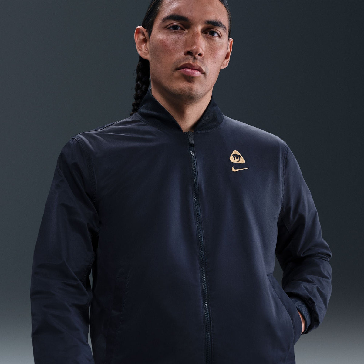 Nike Pumas UNAM Club Bomber Jacket product image 3, provided for visual reference and product detail review