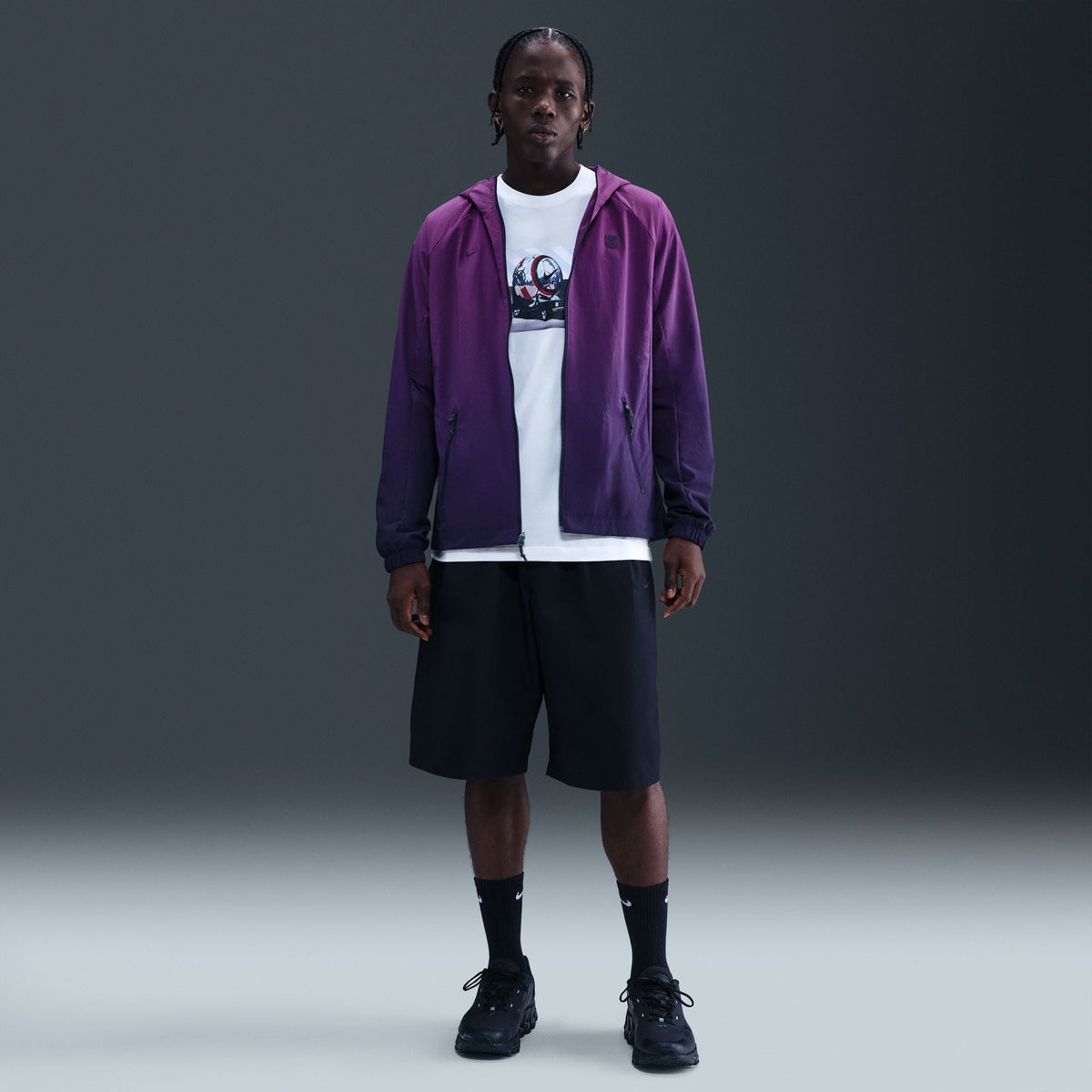 Nike FC Barcelona AWF Woven Jacket product image 3, provided for visual reference and product detail review