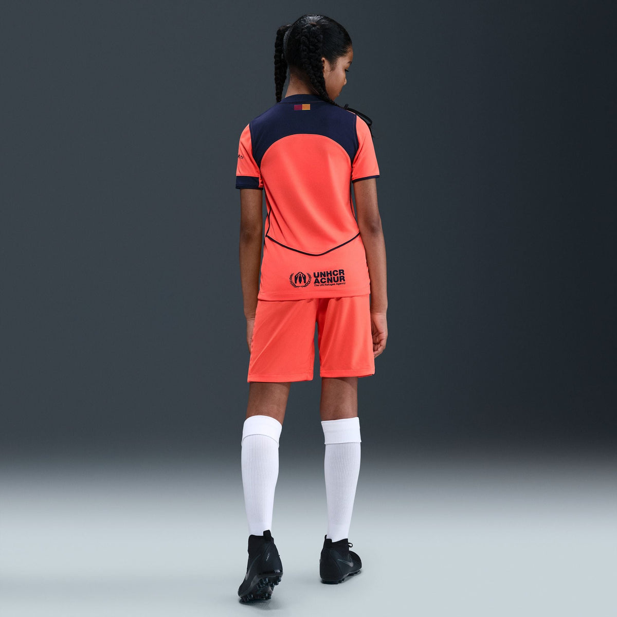 Nike FC Barcelona 2025/26 Stadium Third Big Kids' Dri-FIT Total 90 Soccer Replica Jersey product image 2, provided for