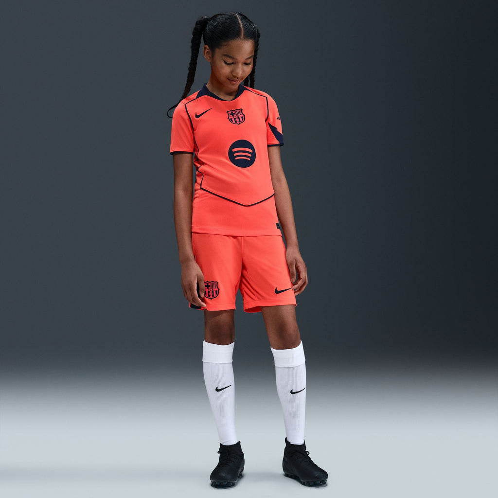 Nike FC Barcelona 2025/26 Stadium Third Big Kids' Dri-FIT Total 90 Soccer Replica Jersey product image 1, provided for