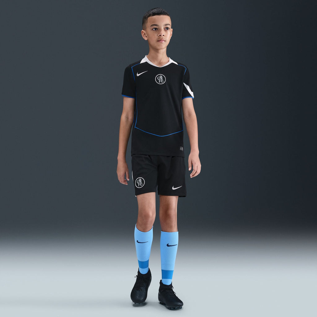 Nike Chelsea FC 2025/26 Stadium Third Big Kids' Dri-FIT Total 90 Soccer Replica Jersey product image 1, provided for visual