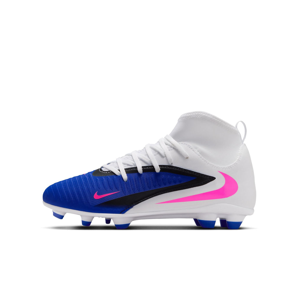 Nike Jr. Phantom 6 High Club Big Kids' Multi-Ground Soccer Cleats product image 1, provided for visual reference and product