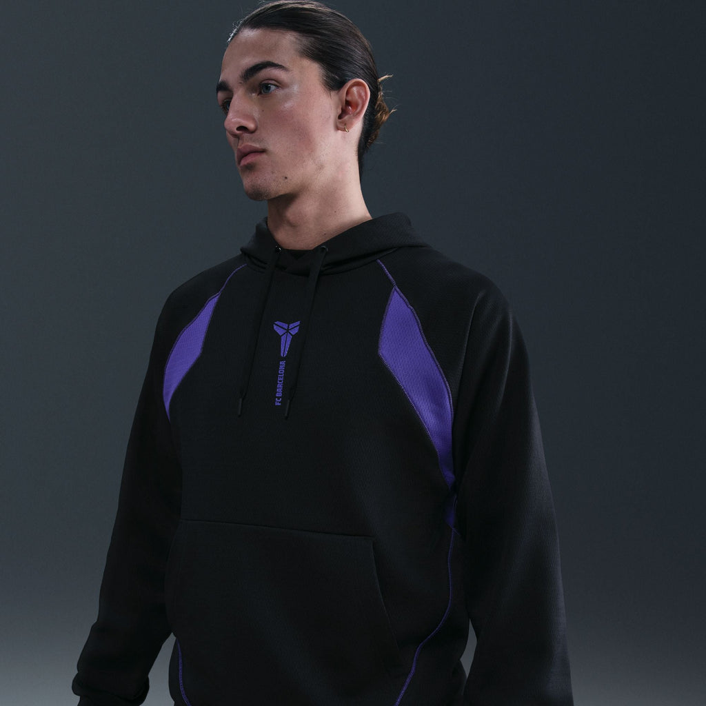 Nike FC Barcelona Away Kobe Therma-FIT Soccer Pullover Hoodie product image 1, provided for visual reference and product