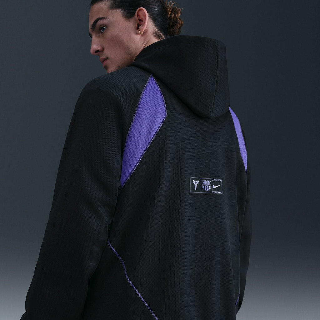 Nike FC Barcelona Away Kobe Therma-FIT Soccer Pullover Hoodie product image 2, provided for visual reference and product