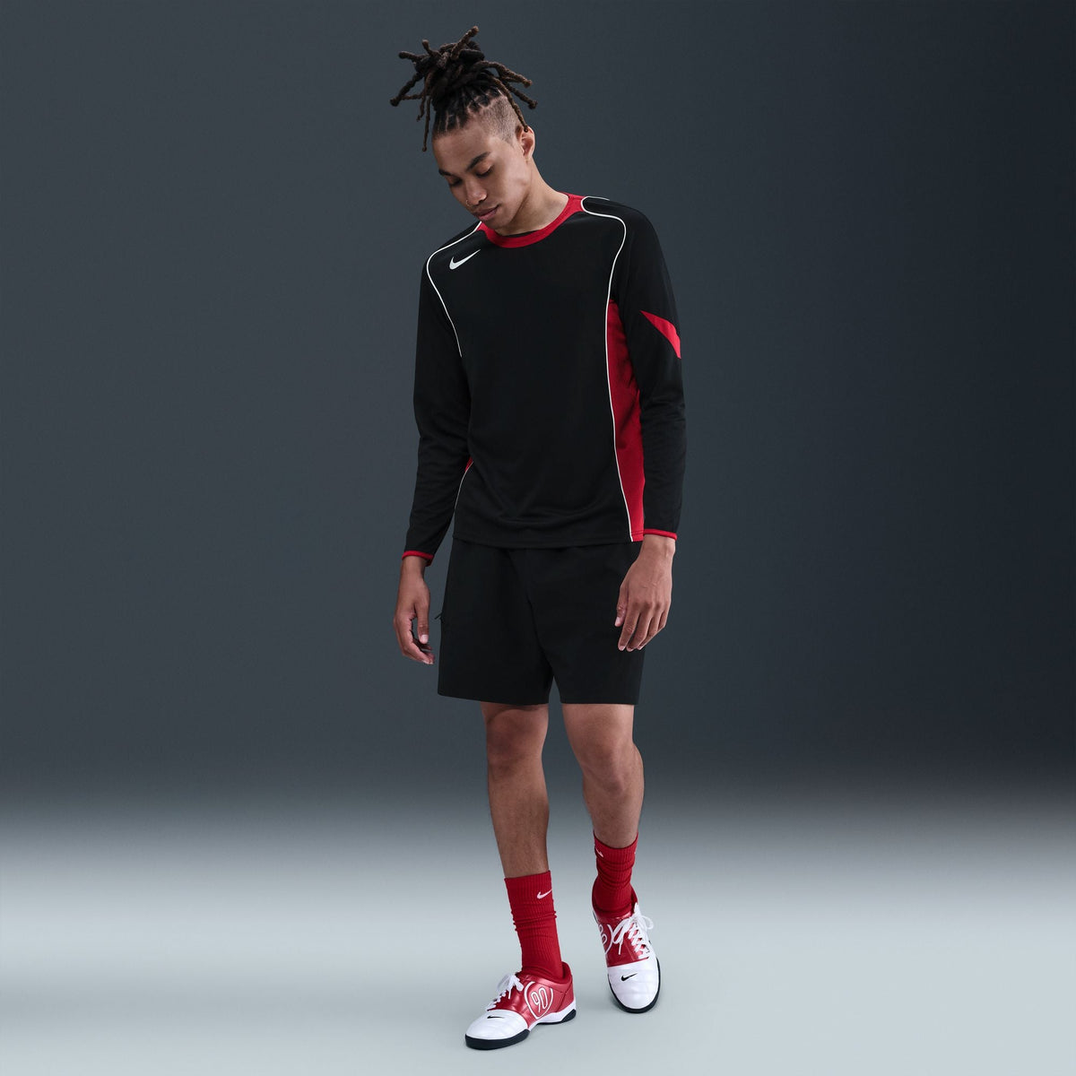 Nike Total 90 Men Dri-FIT Long-Sleeve Soccer Top product image 1, provided for visual reference and product detail review