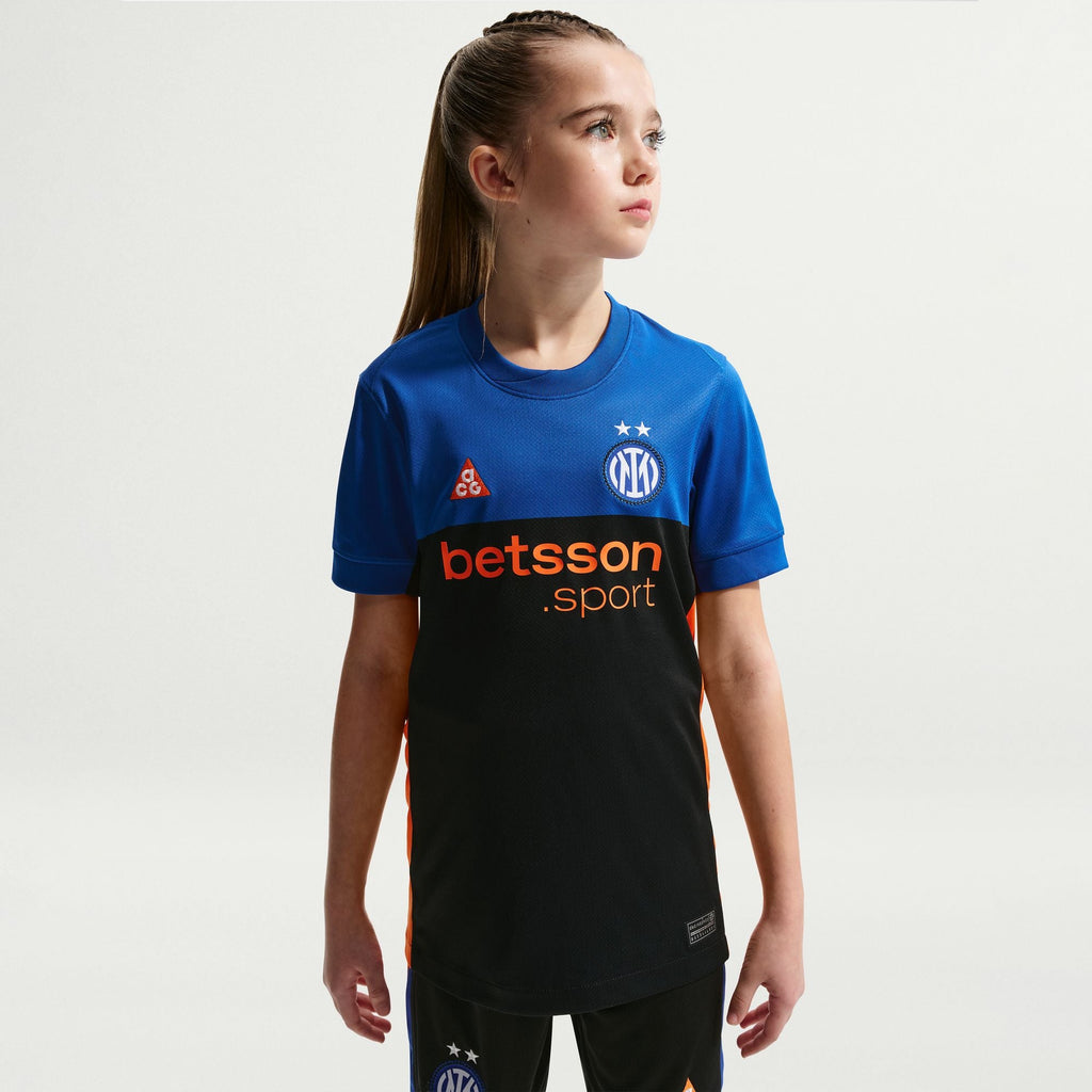 Nike Inter Milan 2026 Stadium SE Big Kids' ACG Dri-FIT Soccer Replica Jersey product image 3, provided for visual reference