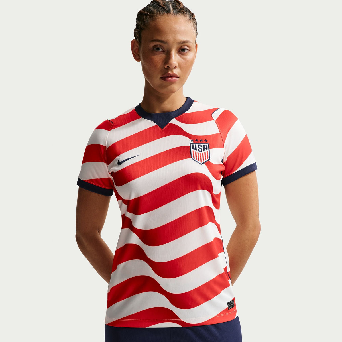 Nike USA 2026 Stadium Home Women Nike Dri-FIT Soccer Replica Jersey product image 3, provided for visual reference and