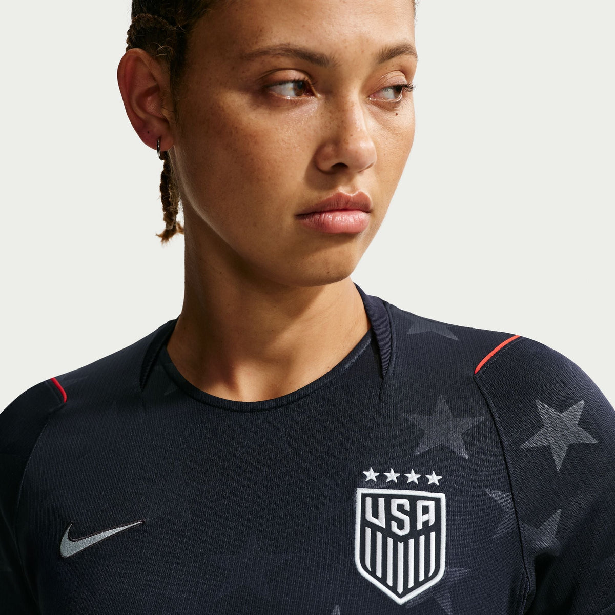 Nike USA 2026 Stadium Away Women Nike Dri-FIT Soccer Replica Jersey product image 3, provided for visual reference and