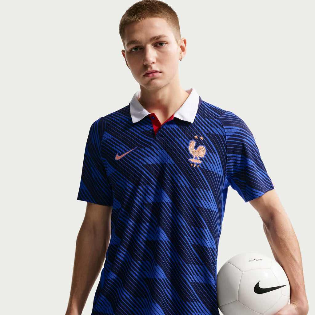 Nike France 2026/27 Match Home Men Nike Aero-FIT Soccer Authentic Jersey product image 3, provided for visual reference and