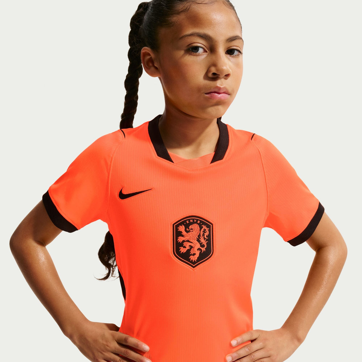 Nike Netherlands 2026 Stadium Home Big Kids' Nike Dri-FIT Soccer Replica Jersey product image 6, provided for visual