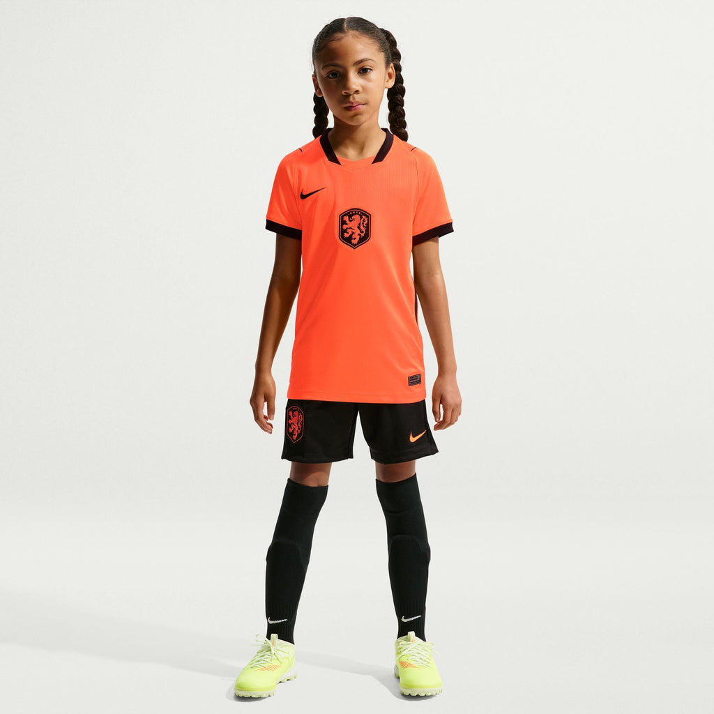 Nike Netherlands 2026 Stadium Home Big Kids' Nike Dri-FIT Soccer Replica Jersey product image 1, provided for visual