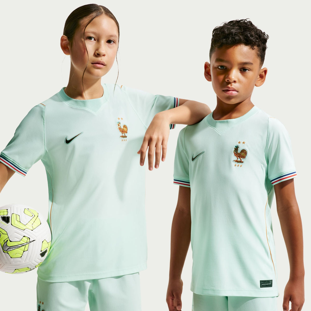 Nike France 2026 Stadium Away Big Kids' Dri-FIT Soccer Replica Jersey product image 4, provided for visual reference and