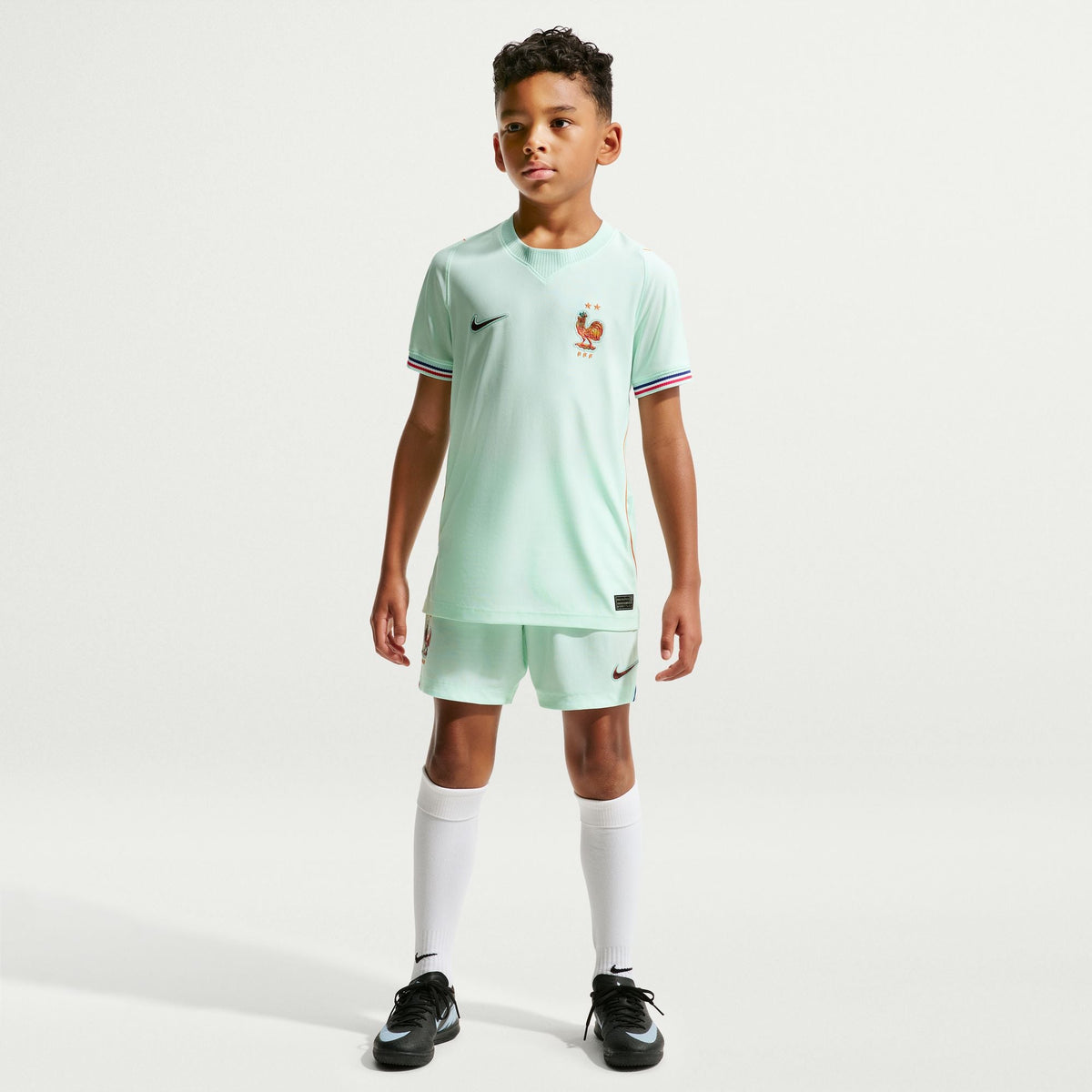 Nike France 2026 Stadium Away Big Kids' Dri-FIT Soccer Replica Jersey product image 1, provided for visual reference and