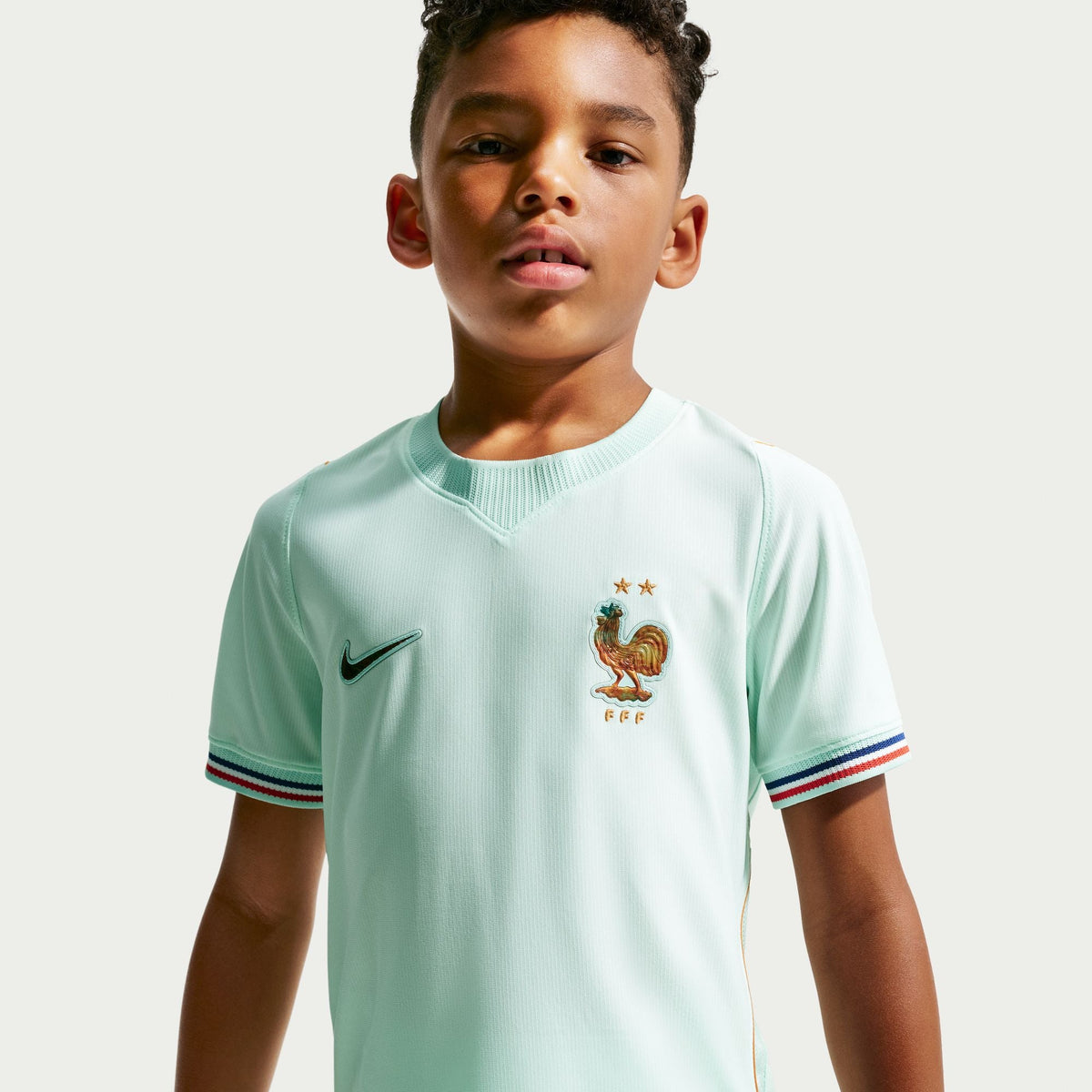 Nike France 2026 Stadium Away Big Kids' Dri-FIT Soccer Replica Jersey product image 3, provided for visual reference and