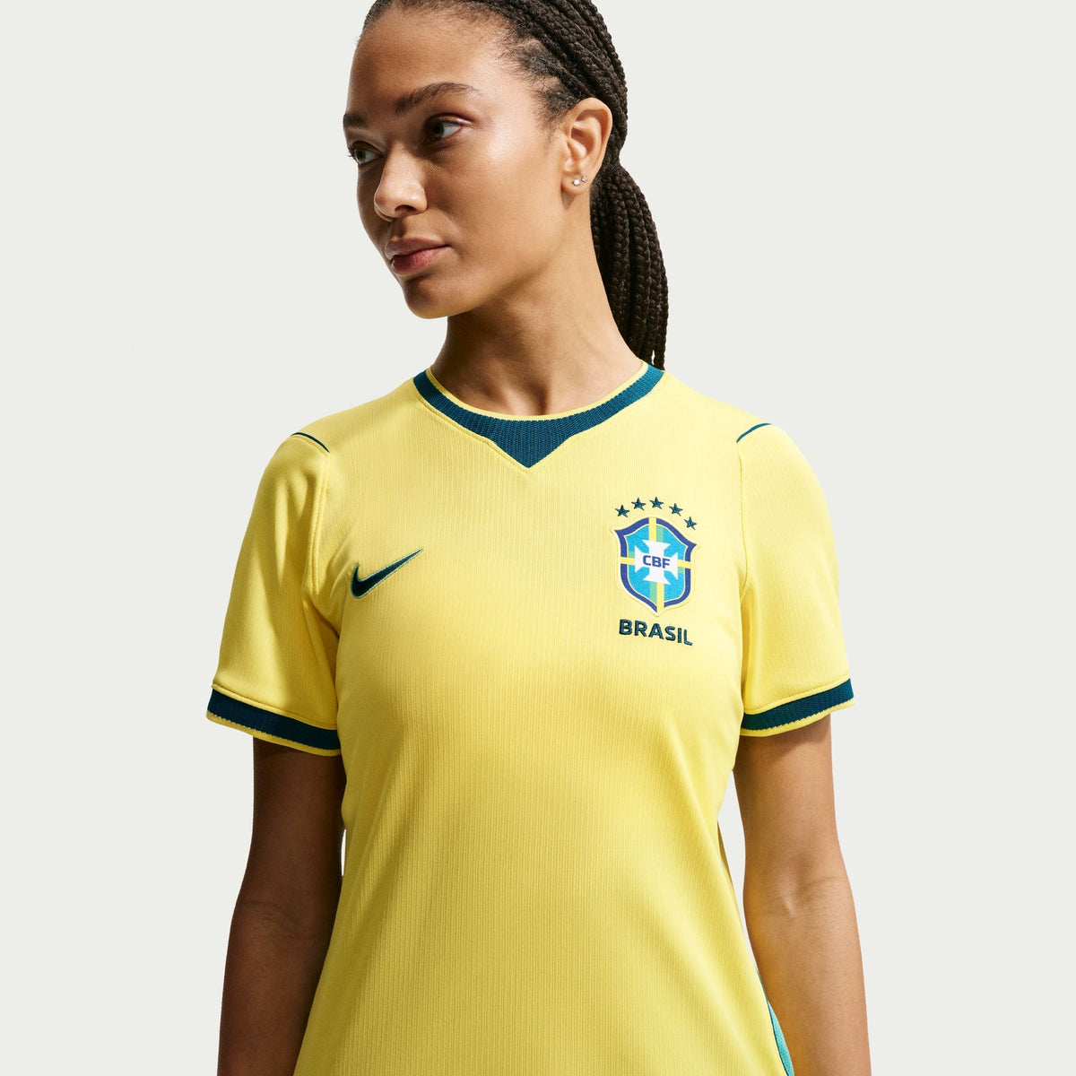 Nike Brazil 2026 Stadium Home Women Nike Dri-FIT Soccer Replica Jersey product image 3, provided for visual reference and