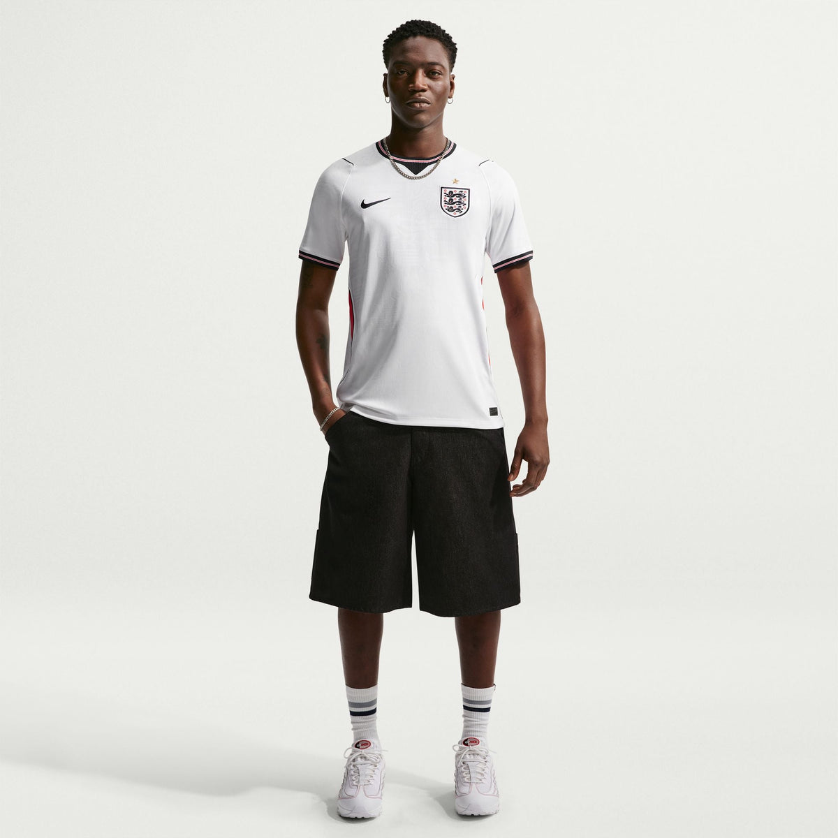 Nike England 2026 Stadium Home Men Nike Dri-FIT Soccer Replica Jersey product image 1, provided for visual reference and