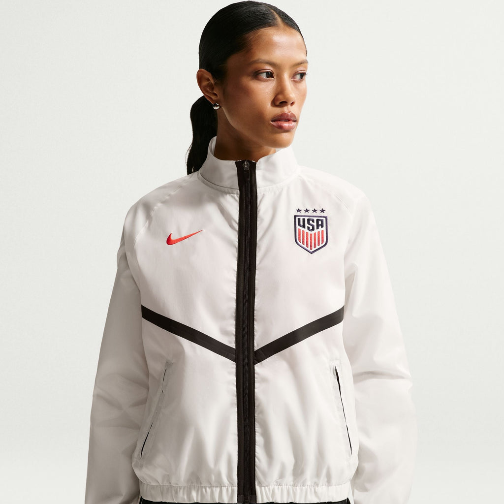 Nike USMNT Women Nike Dri-FIT Soccer Anthem Jacket product image 5, provided for visual reference and product detail review
