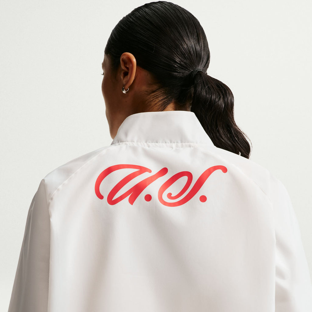 Nike USMNT Women Nike Dri-FIT Soccer Anthem Jacket product image 4, provided for visual reference and product detail review