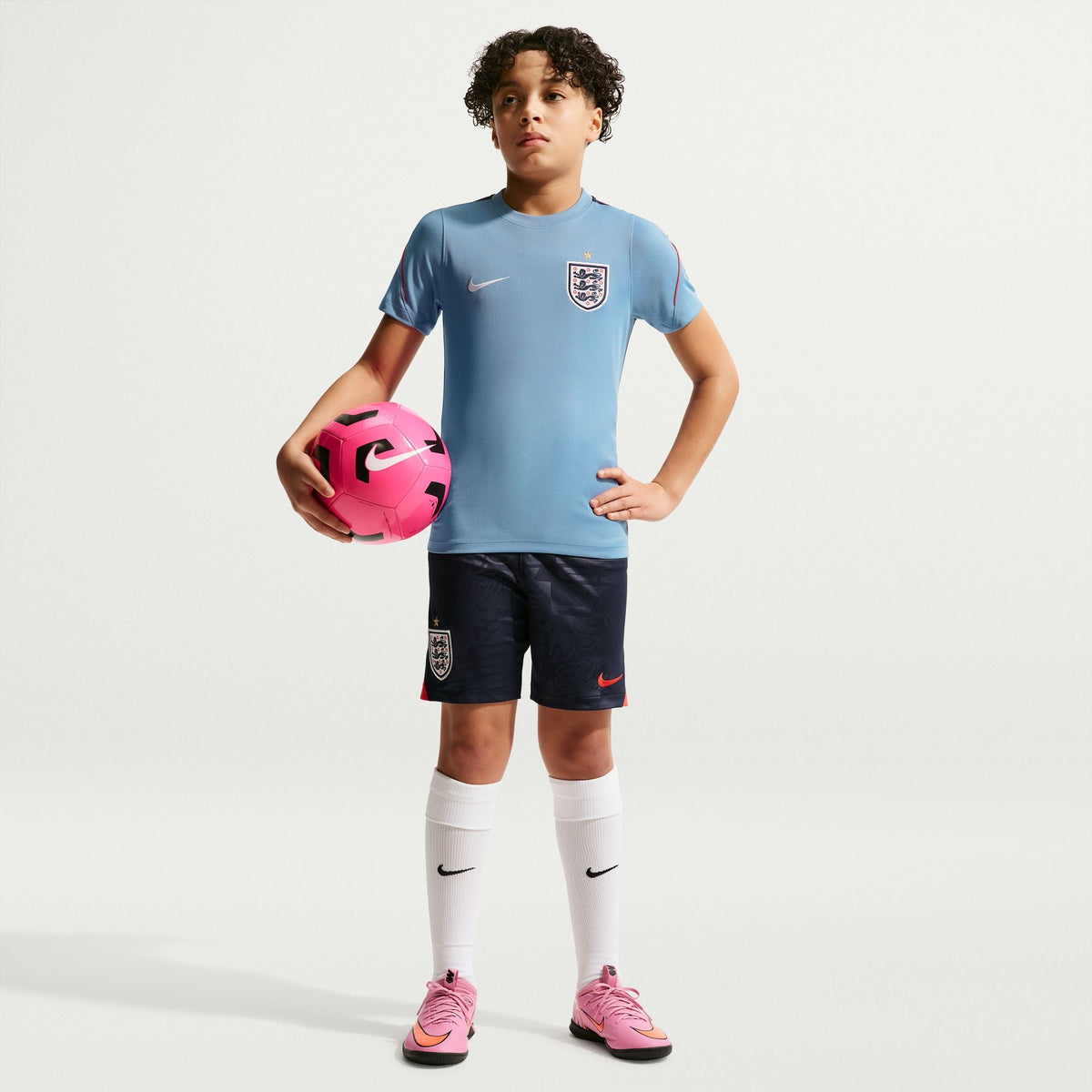 Nike England Strike Big Kids' Soccer Dri-FIT Short-Sleeve Top product image 8, provided for visual reference and product