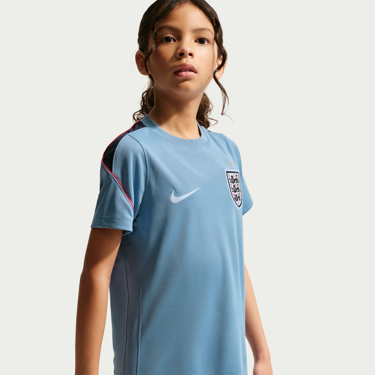 Nike England Strike Big Kids' Soccer Dri-FIT Short-Sleeve Top product image 5, provided for visual reference and product