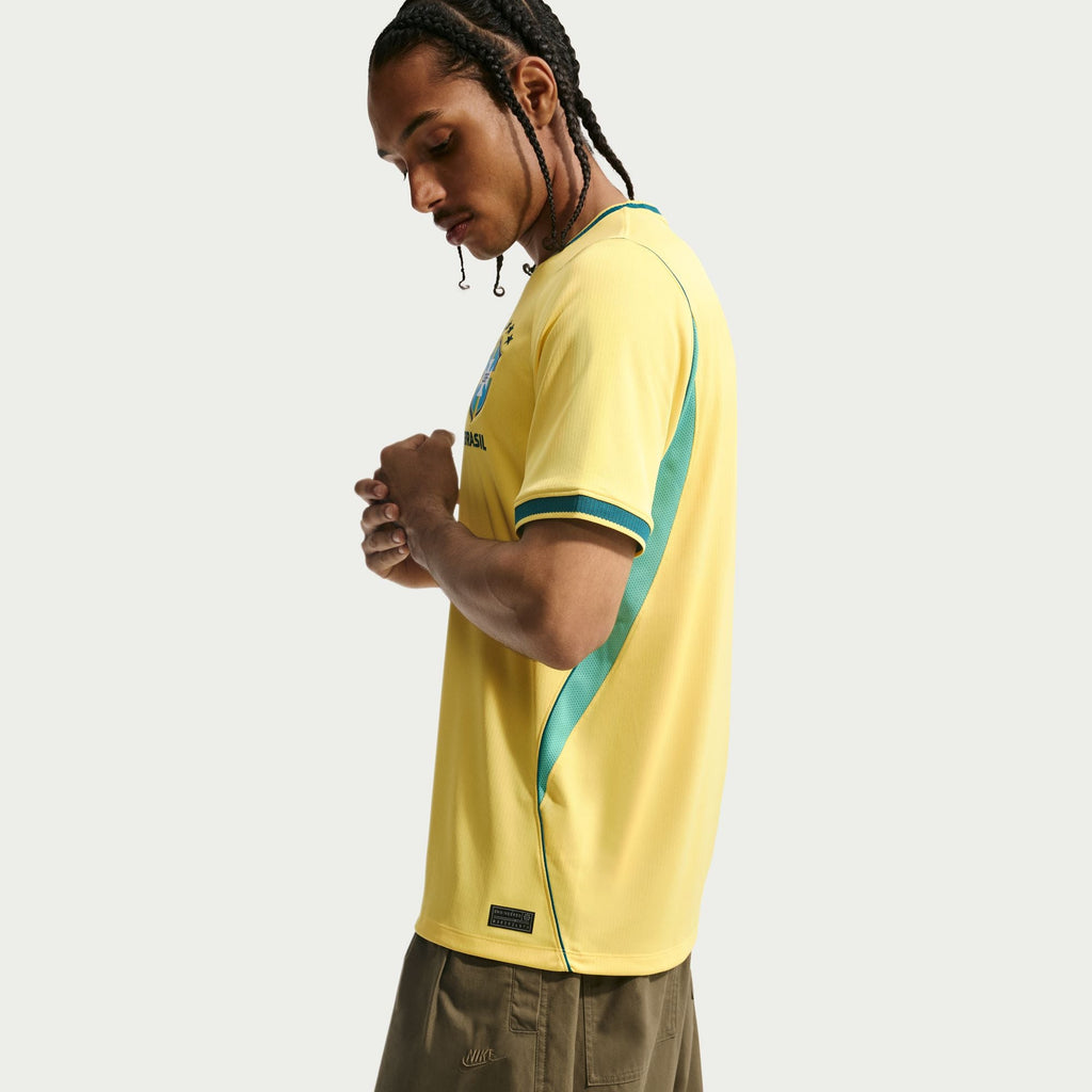 Nike Brazil 2026 Stadium Home Men Nike Dri-FIT Soccer Replica Jersey product image 5, provided for visual reference and