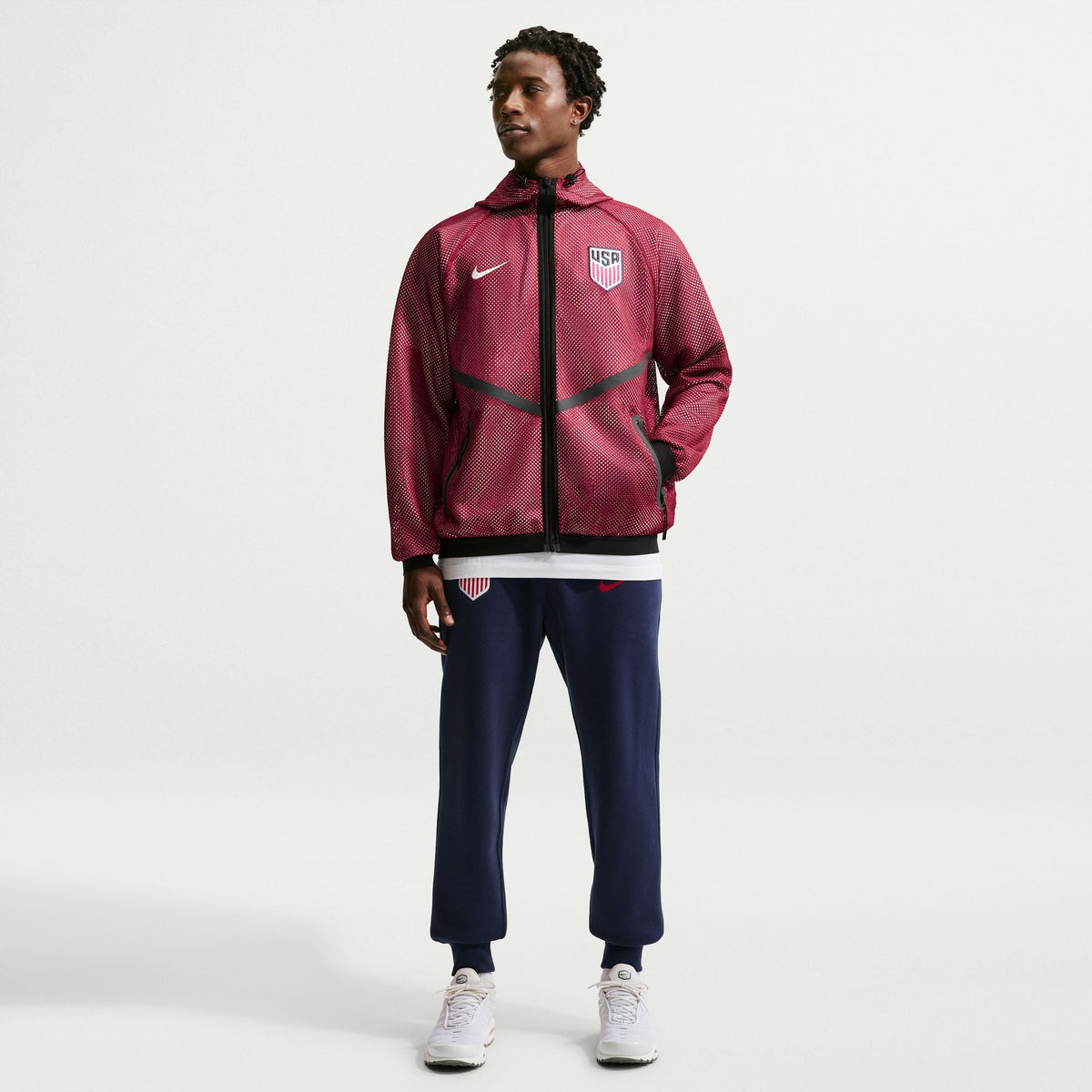 Nike USMNT Men Nike Dri-FIT Soccer Anthem Jacket product image 1, provided for visual reference and product detail review