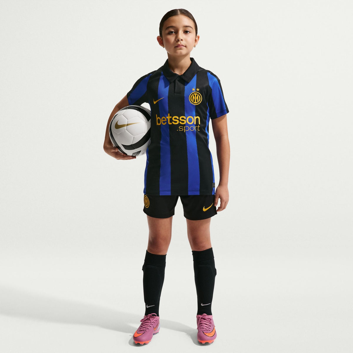Nike Inter Milan 2026/27 Stadium Home Big Kids' Dri-FIT Soccer Replica Jersey product image 3, provided for visual reference