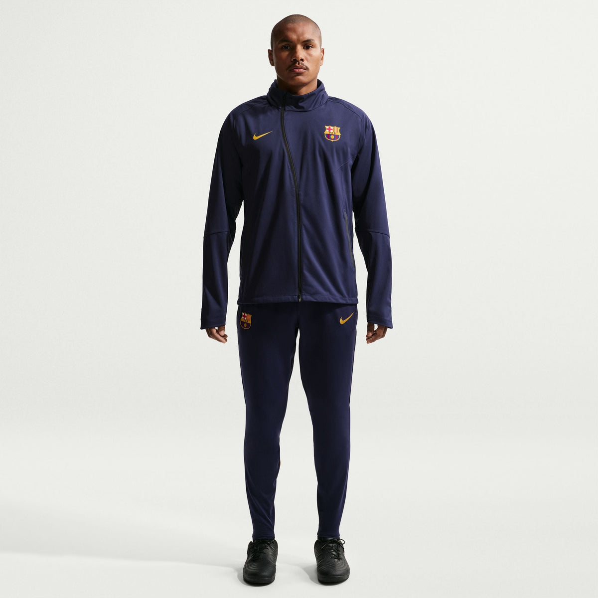 Nike FC Barcelona Strike Shield Men Nike Soccer Hooded Rain Jacket product image 5, provided for visual reference and