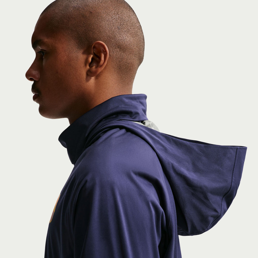 Nike FC Barcelona Strike Shield Men Nike Soccer Hooded Rain Jacket product image 3, provided for visual reference and