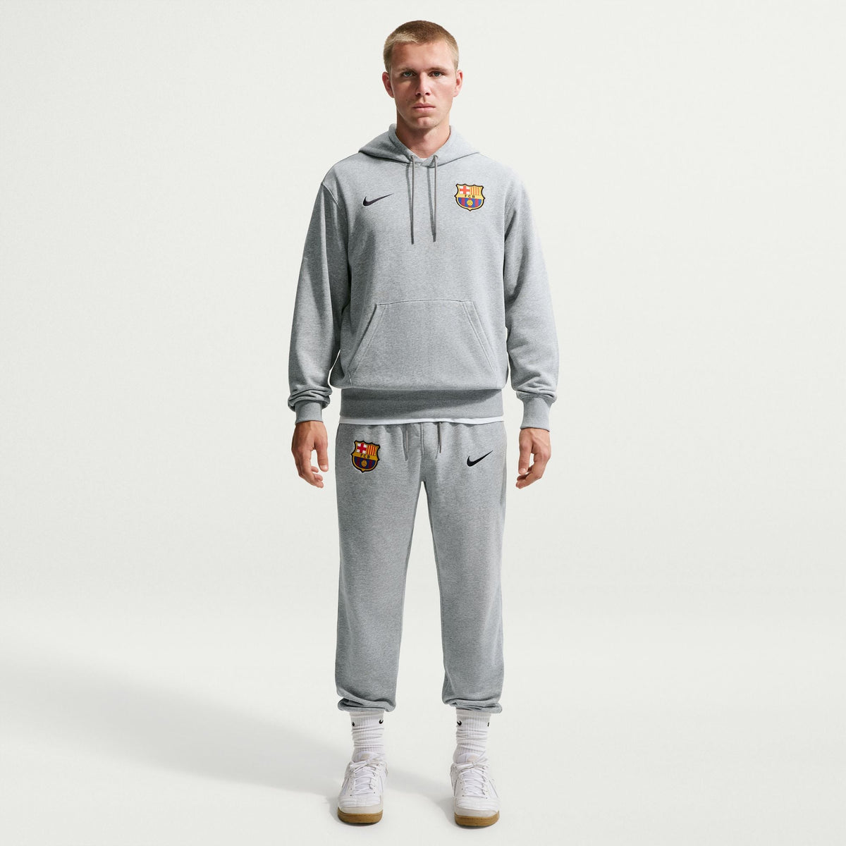 Nike FC Barcelona Club Men Nike Soccer French Terry Pullover Hoodie product image 1, provided for visual reference and