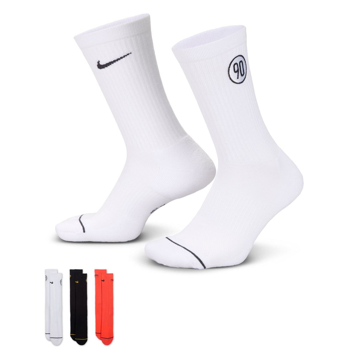 Nike Total 90 Everyday Cushioned Crew Socks (3 Pairs) product image 1, provided for visual reference and product detail
