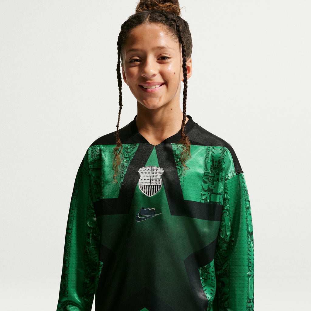 Nike x LEGO® Collection Big Kids' Soccer Goalkeeper Jersey product image 7, provided for visual reference and product detail