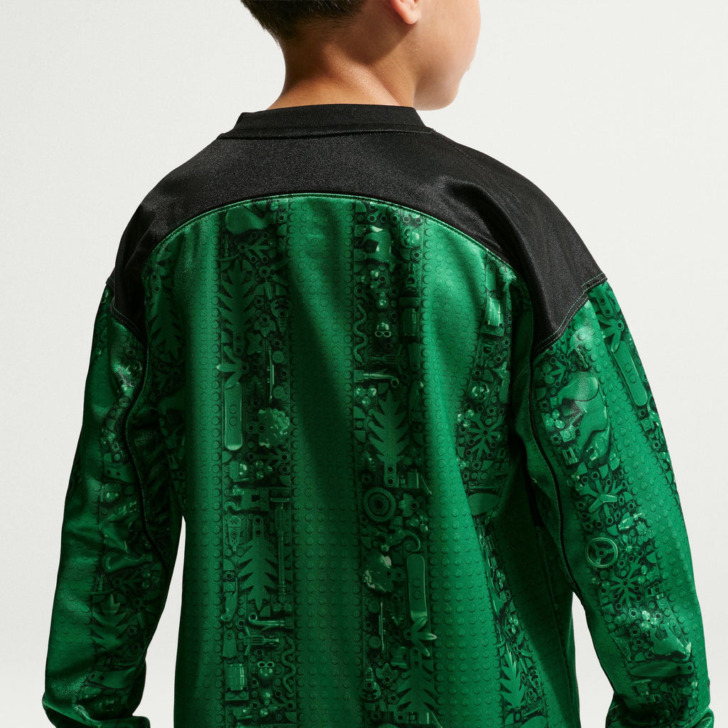 Nike x LEGO® Collection Big Kids' Soccer Goalkeeper Jersey product image 3, provided for visual reference and product detail
