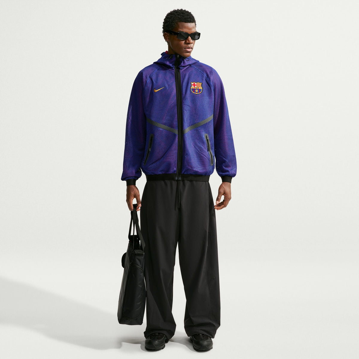 Nike FC Barcelona Men Nike Dri-FIT Soccer Anthem Jacket product image 1, provided for visual reference and product detail