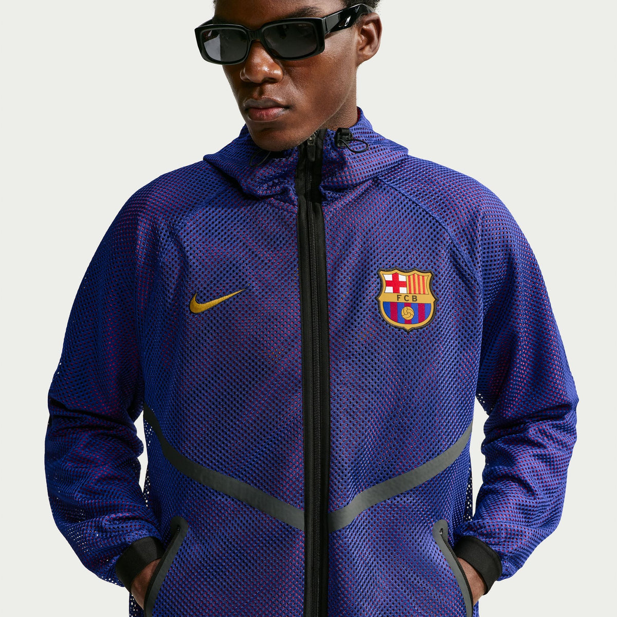 Nike FC Barcelona Men Nike Dri-FIT Soccer Anthem Jacket product image 3, provided for visual reference and product detail