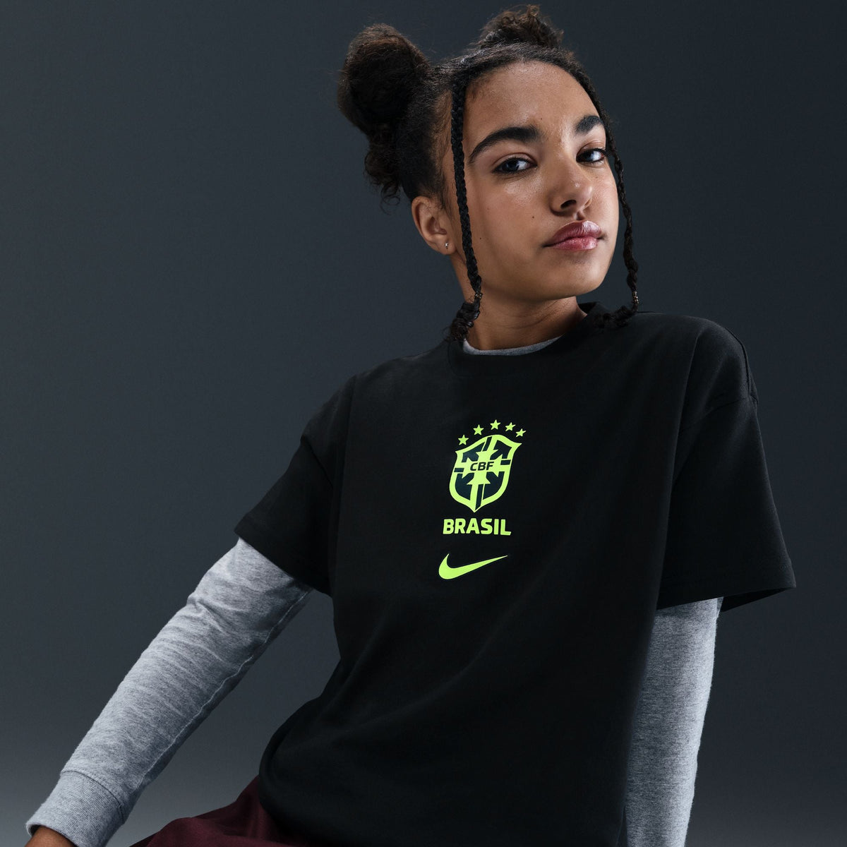 Nike Brazil Hollywood Keeper Youth T-Shirt product image 5, provided for visual reference and product detail review