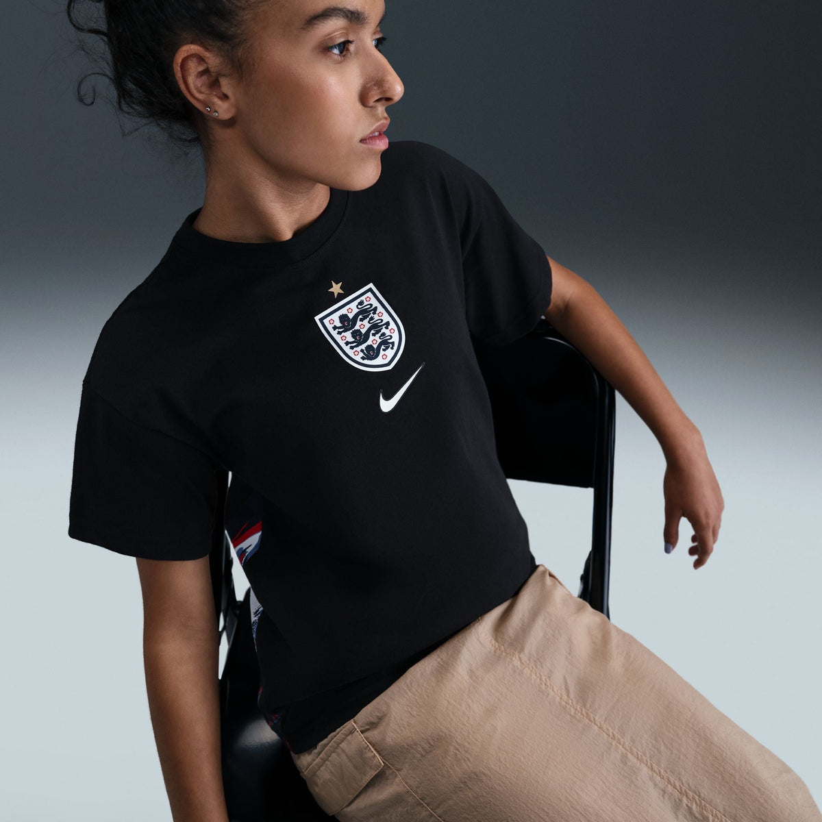 Nike England Hollywood Keeper Youth T-Shirt product image 5, provided for visual reference and product detail review