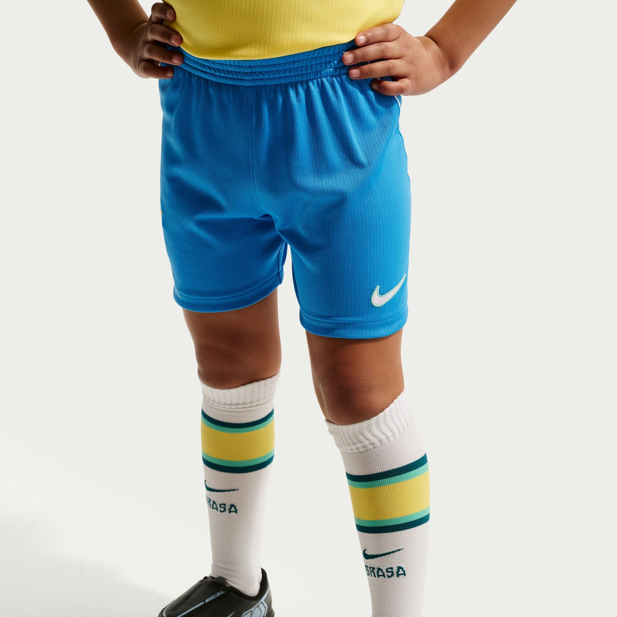 Nike Brazil 2026 Stadium Home Little Kids' Nike Soccer Replica 3-Piece Kit product image 9, provided for visual reference