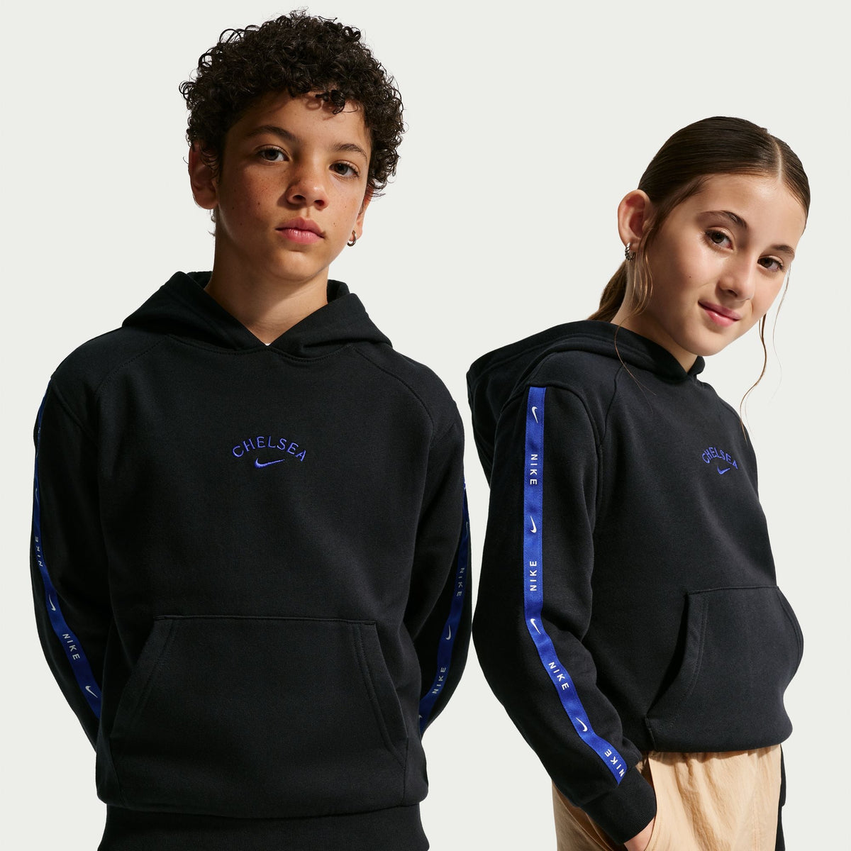 Nike Chelsea FC City Side Big Kids' Soccer Fleece Hoody product image 5, provided for visual reference and product detail