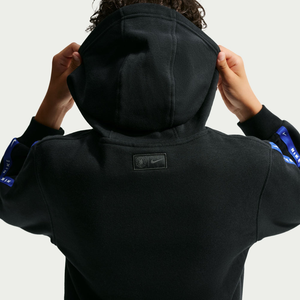 Nike Chelsea FC City Side Big Kids' Soccer Fleece Hoody product image 2, provided for visual reference and product detail