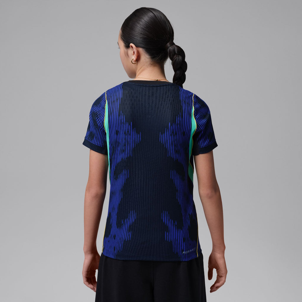 Nike Brazil 2026 Match Away Big Kids' Jordan Aero-FIT Soccer Authentic Jersey product image 2, provided for visual reference