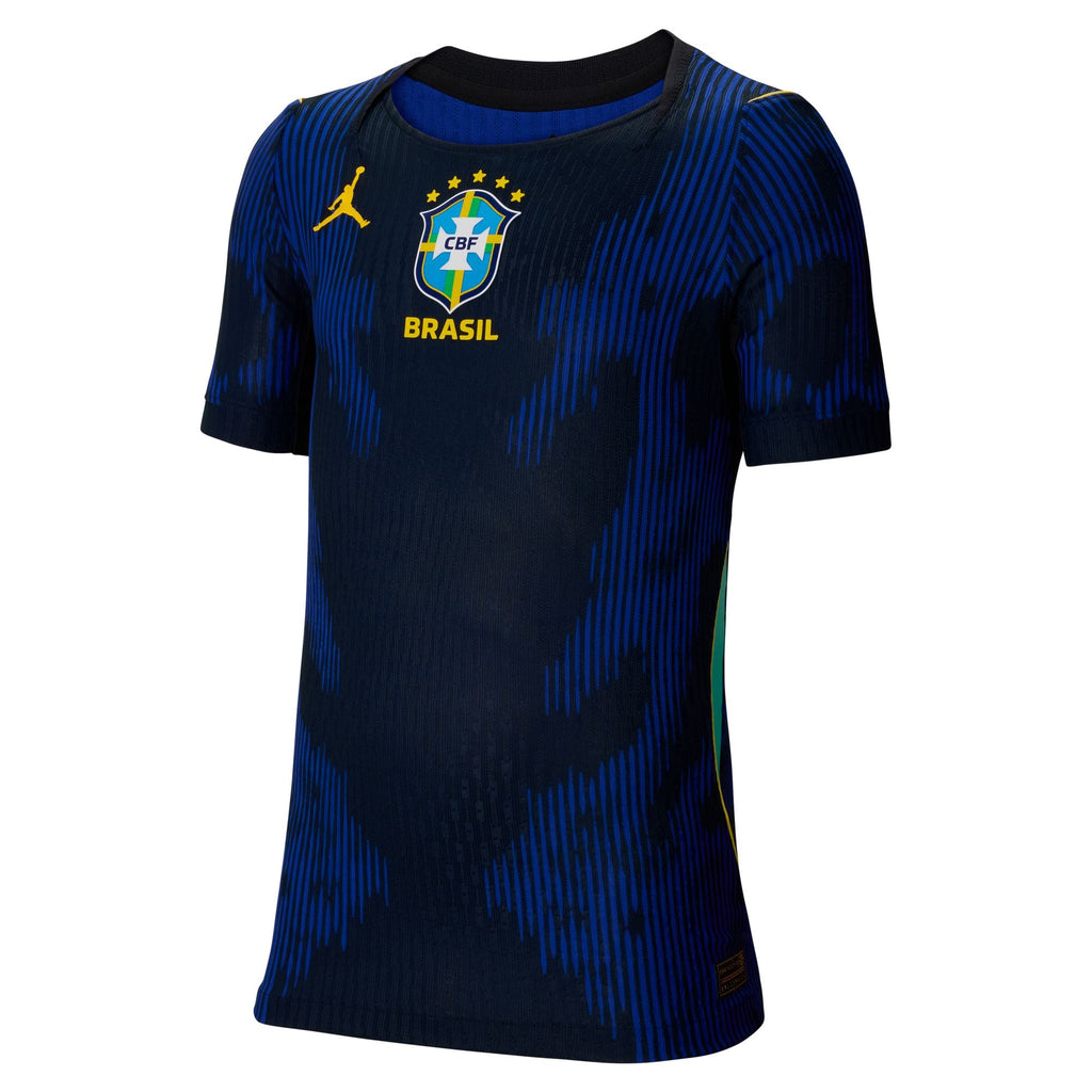 Nike Brazil 2026 Match Away Big Kids' Jordan Aero-FIT Soccer Authentic Jersey product image 3, provided for visual reference