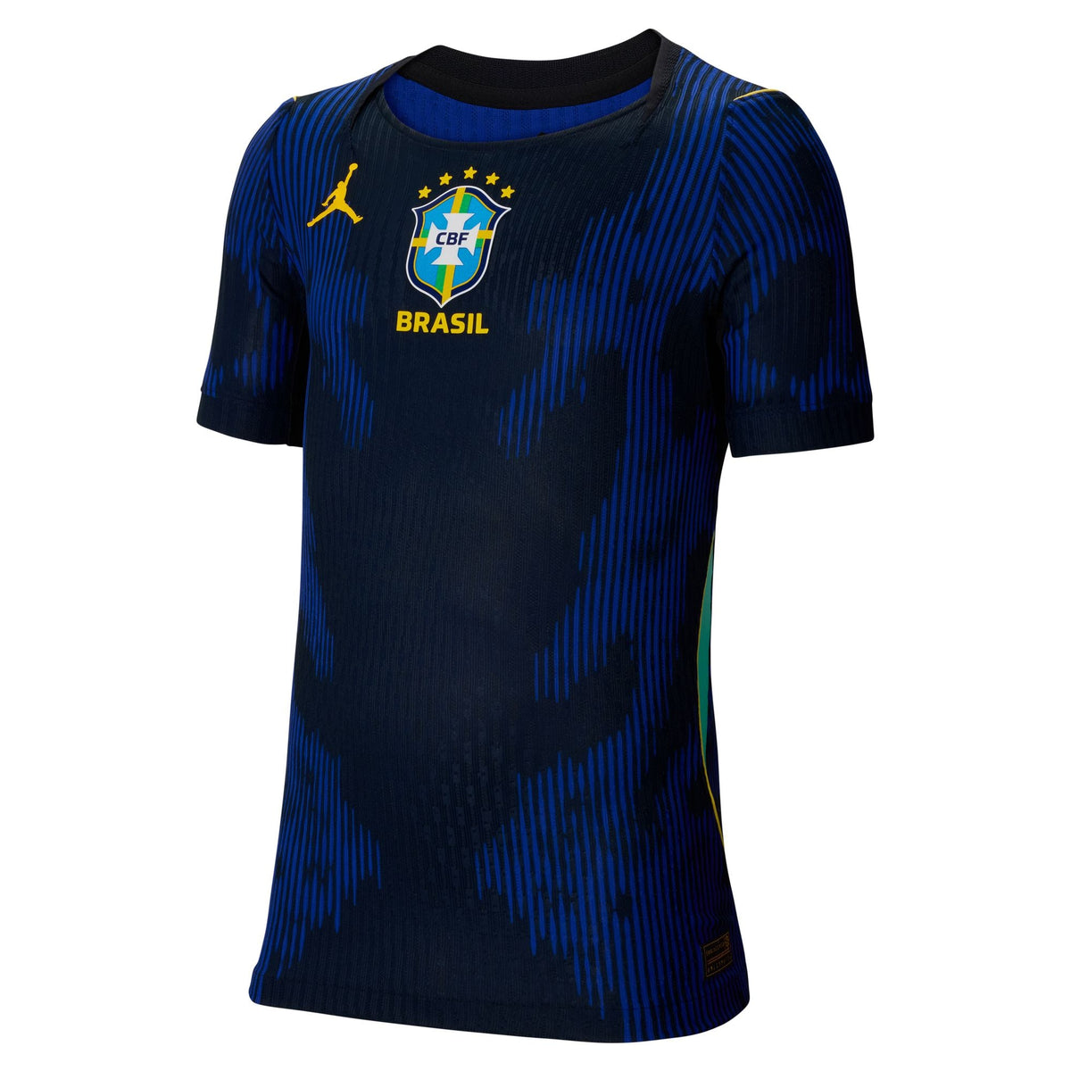 Nike Brazil 2026 Match Away Big Kids' Jordan Aero-FIT Soccer Authentic Jersey product image 3, provided for visual reference